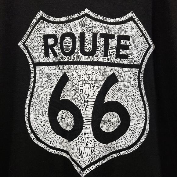 LA Pop NWT major cities along Route 66 graphic short sleeve tshirt men's sz L - Picture 4 of 8